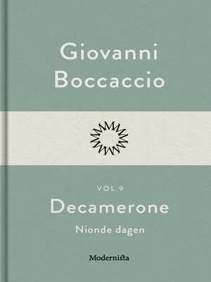 cover image of Decamerone vol 9, nionde dagen